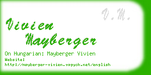 vivien mayberger business card